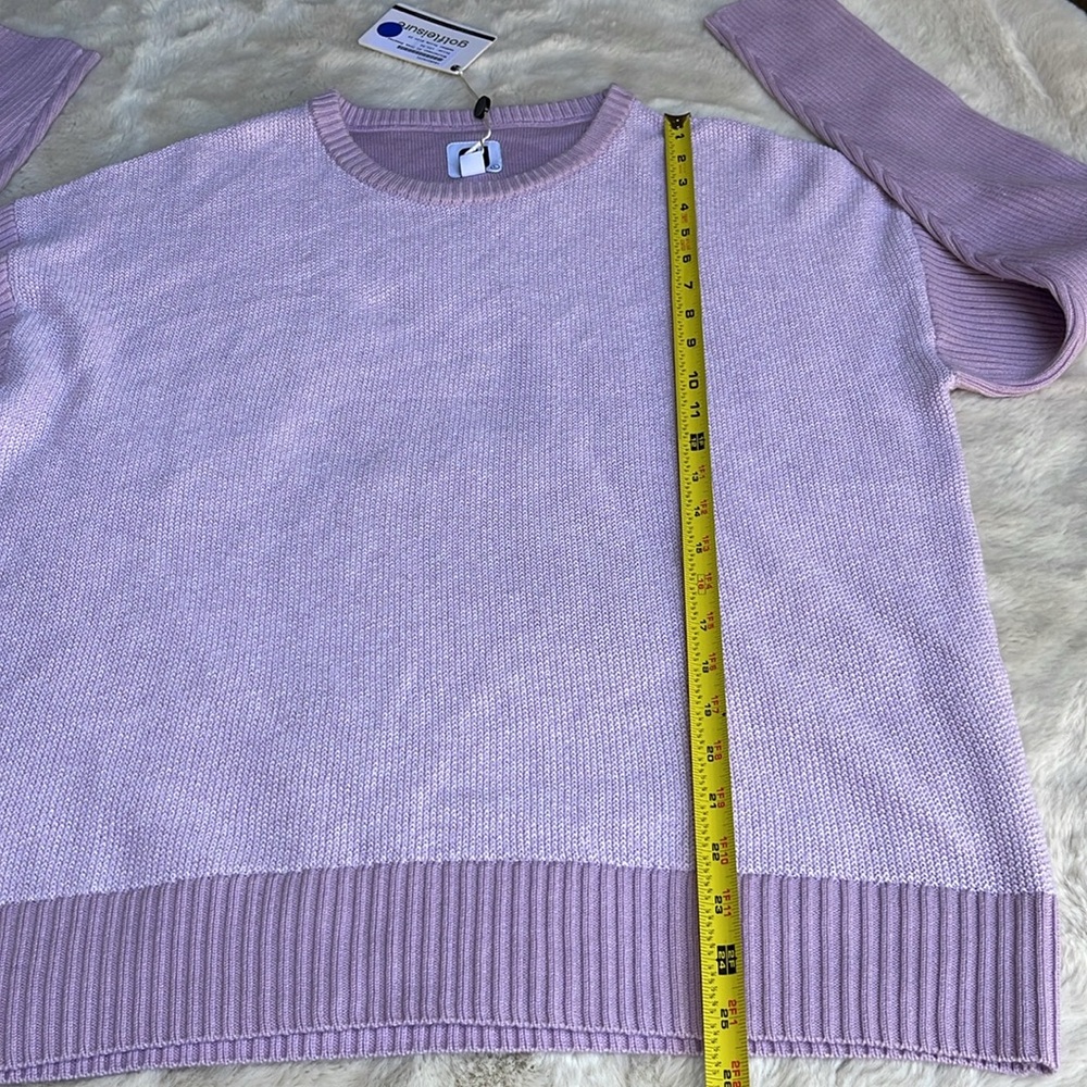 FootJoy crewneck sweater in purple cloud - Picture 11 of 12